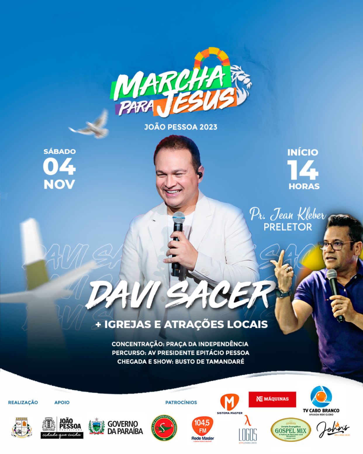 João Pessoa se prepara para a Marcha para Jesus 2023